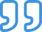 Blue quotation marks on black background